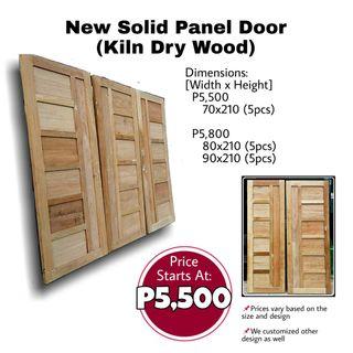 🔥New Solid Panel Door (Kiln Dry Wood)🔥