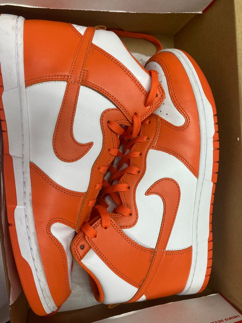 nike dunk hi retro orange blaze