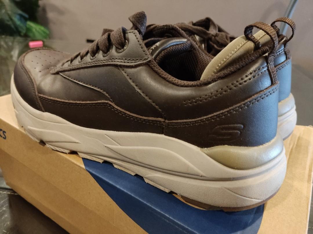Original Skechers Leather Shoes UK7 Verrado Trainers Men s