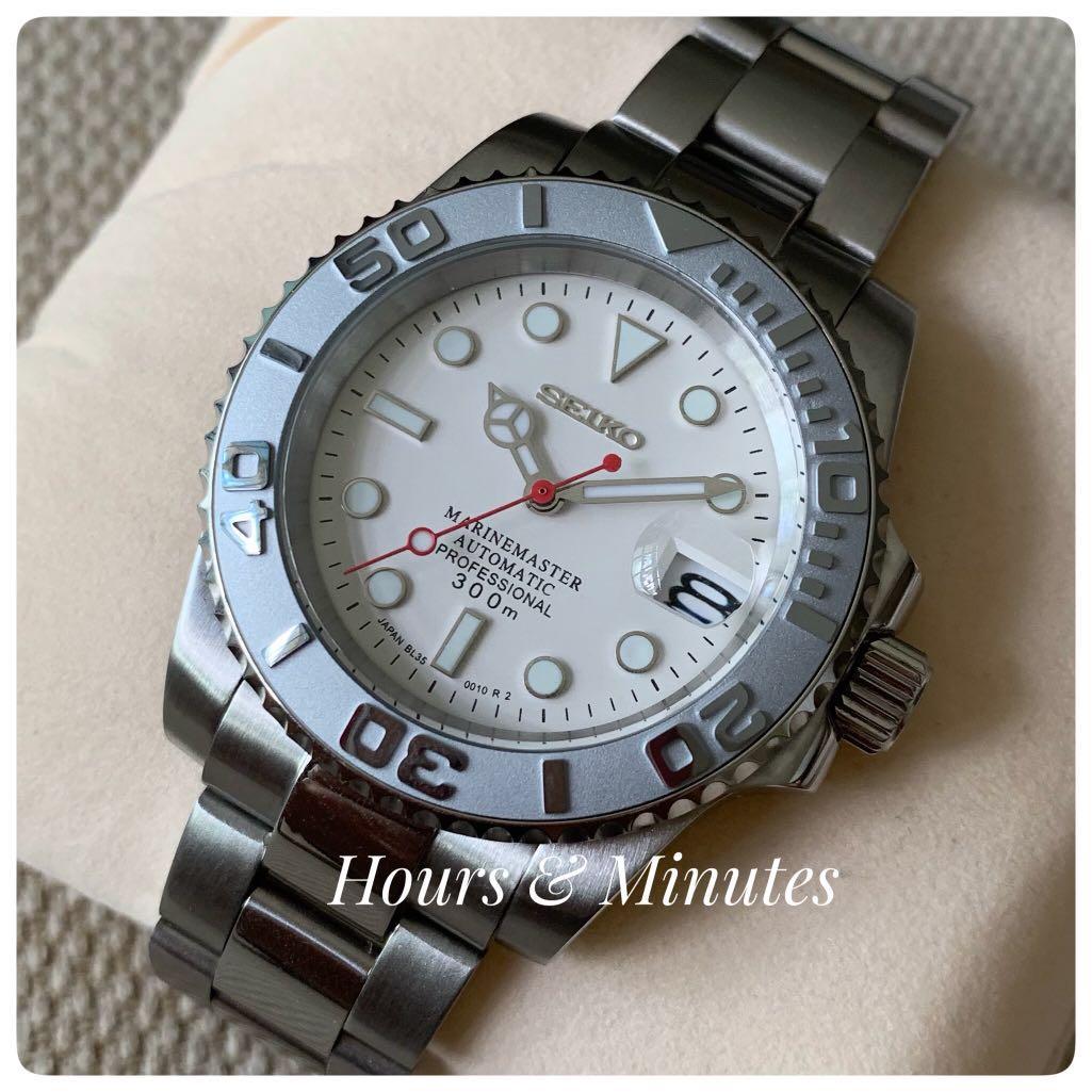 Polar white silver custom build watch - Seiko mod, Men's Fashion, Watches &  Accessories, Watches on Carousell