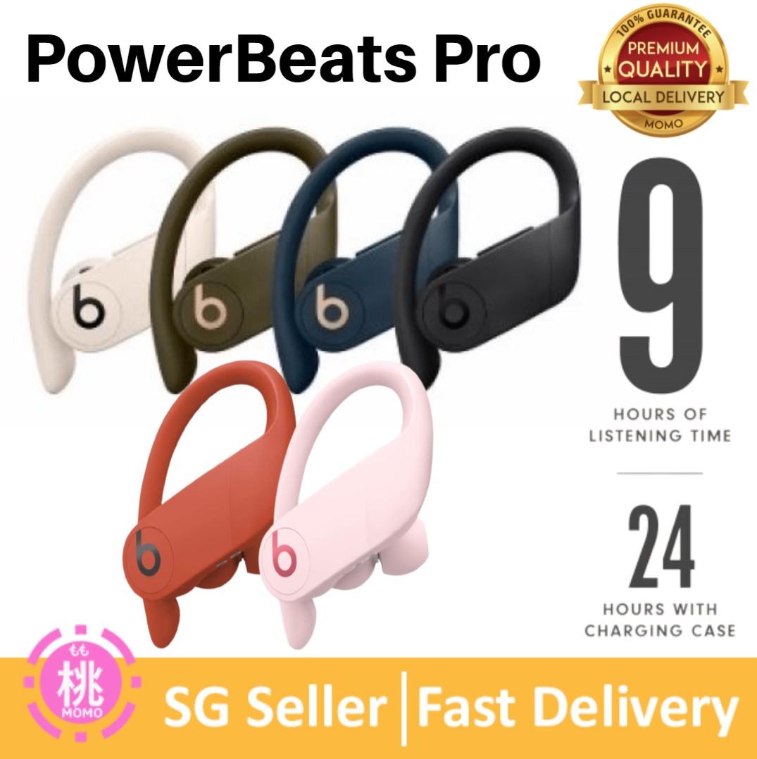 Powerbeats pro Wireless Earbuds Apple H1 headphone Chip class 1 Bluetooth Headphones 9 hours of listening time sweat resistant built in