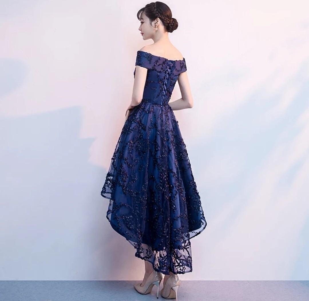 Preloved Dark Blue Elegant Evening Gown Dress