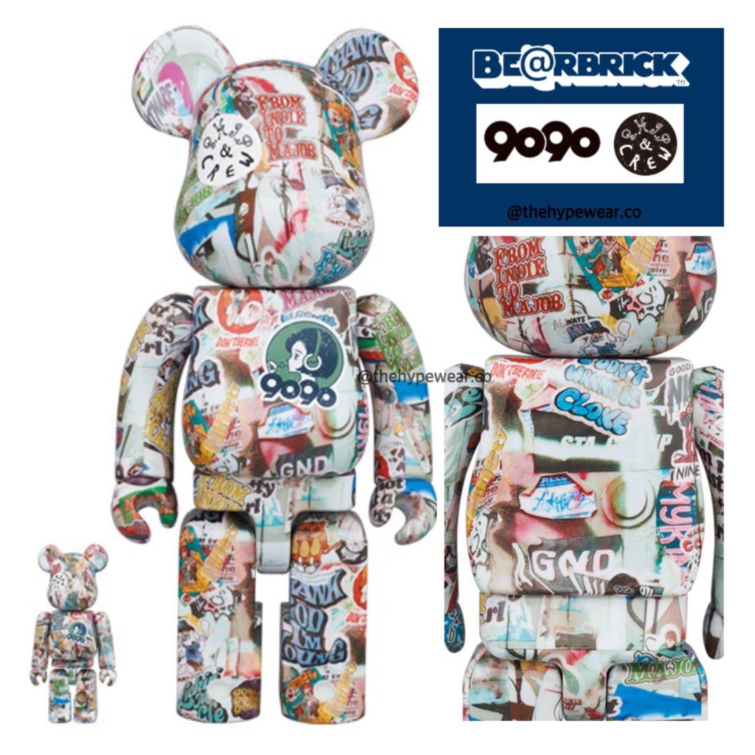 BE@RBRICK 9090 × S.H.I.Pu0026crew 100％ 400%-