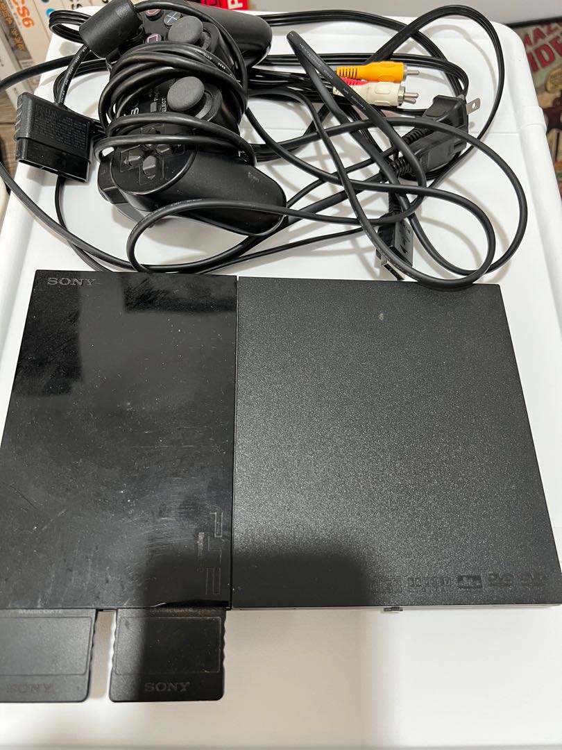 ps2 slim 薄機SCPH-90000, 電子遊戲, 電子遊戲機, PlayStation - Carousell