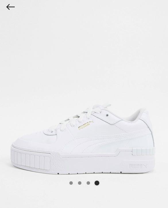 Puma all white best sale cali