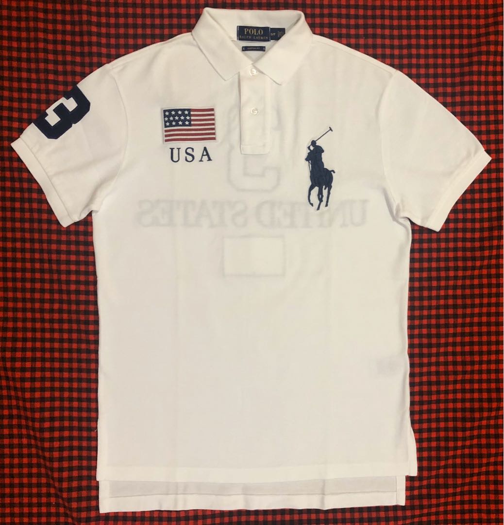 Ralph Lauren USA Poloshirt Small, Men's Fashion, Tops & Sets, Tshirts & Polo  Shirts on Carousell