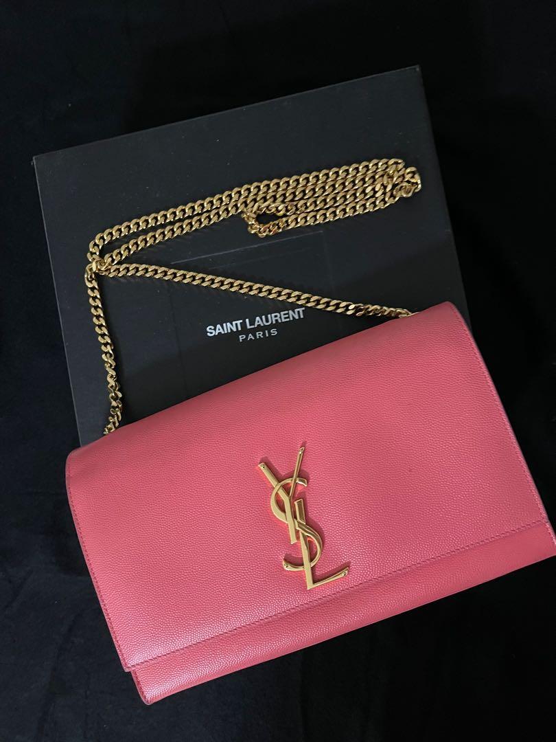 Ysl kate medium in grain de poudre embossed leather shop
