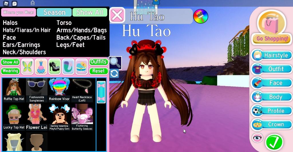 Royale High Level 75 Account On Roblox Hutao Video Gaming Gaming