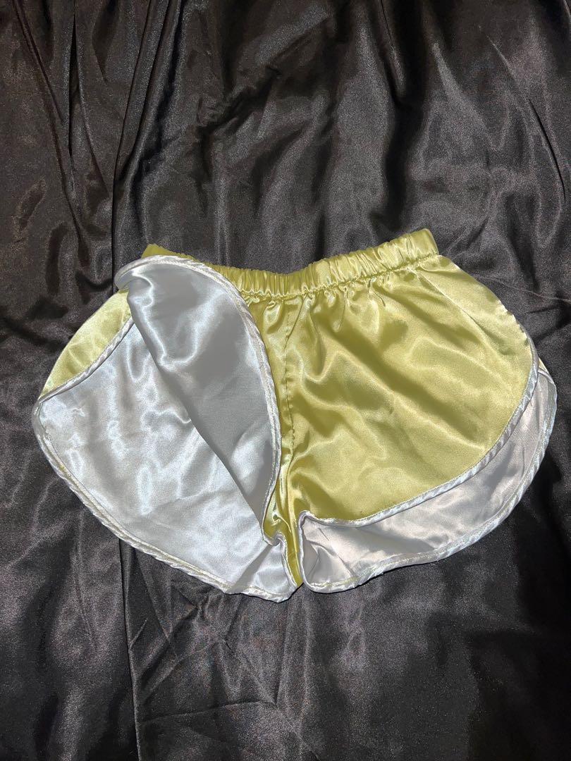 Satin running discount shorts