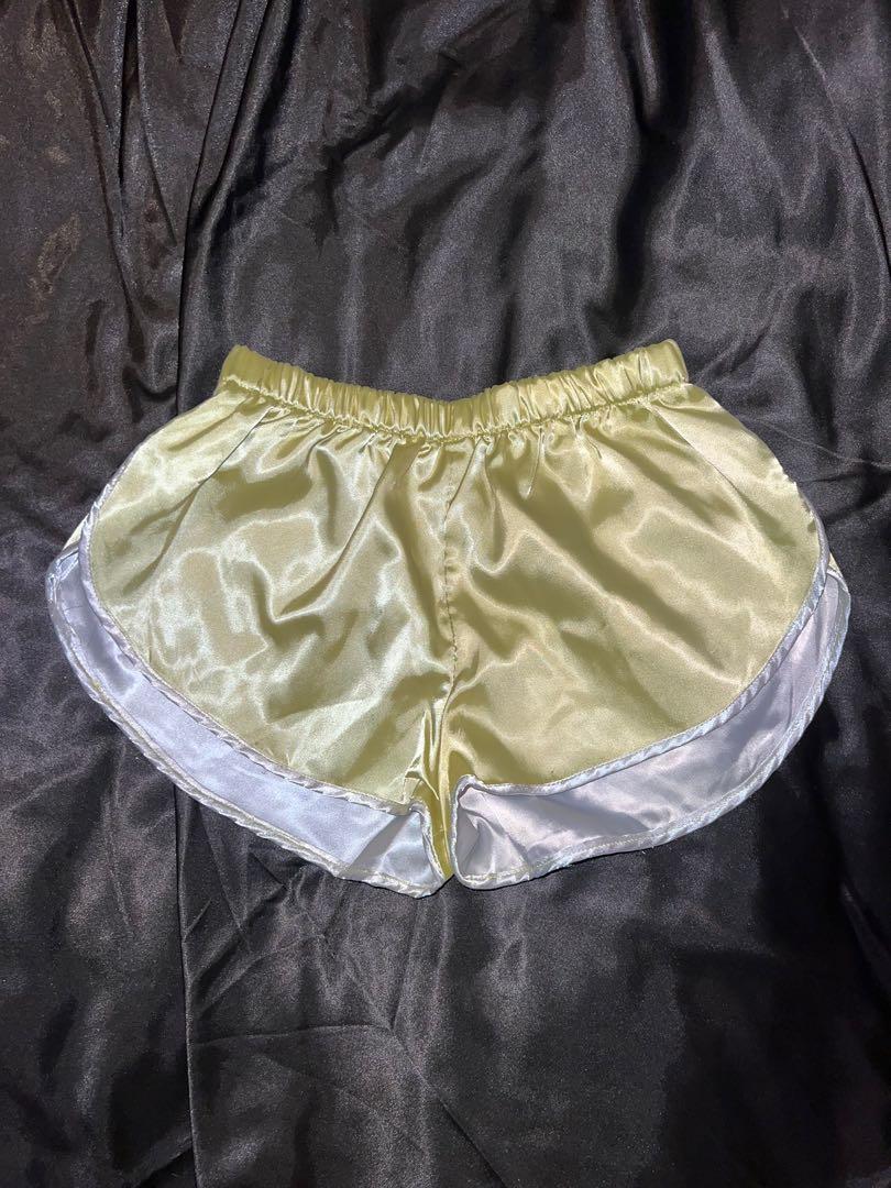 Satin Sprinter Running Shorts with Sexy Split Side Men s Fashion