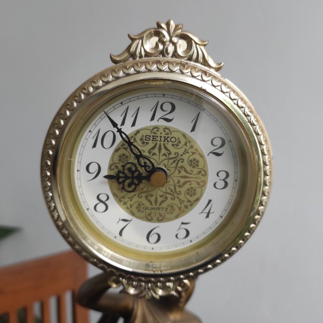 Seiko SKP Quartz Movements Desk Clock berkahmerdeka Antik