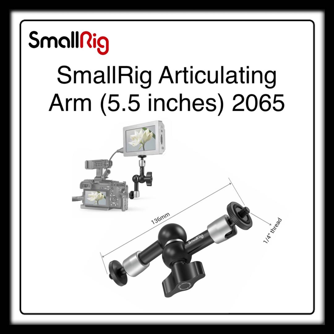 SmallRig Articulating Arm (5.5 inches) 2065, Photography, Photography