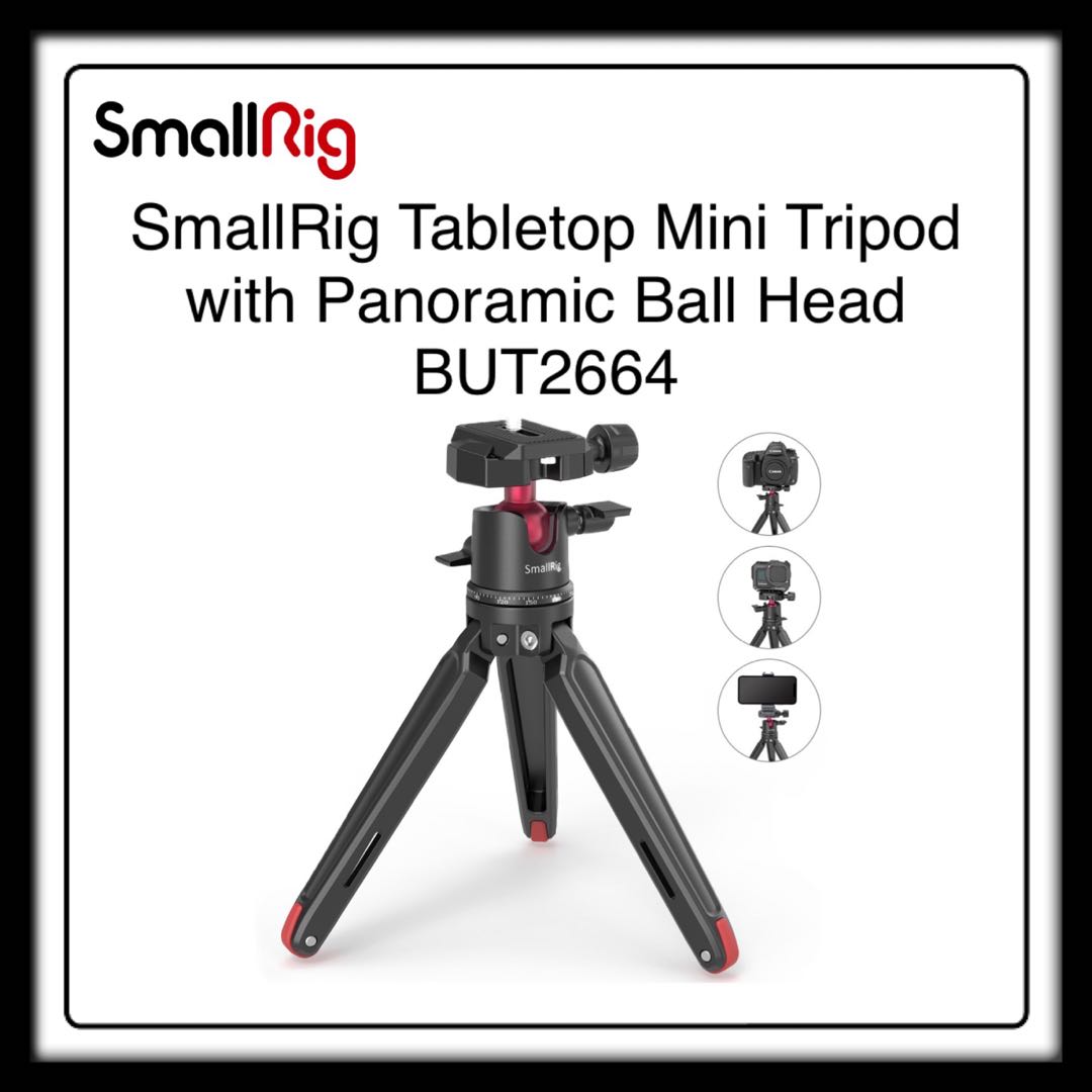SmallRig Tabletop Mini Tripod with Panoramic Ball Head BUT2664