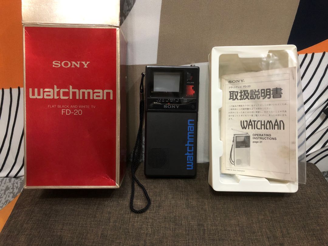 Sony FD-20 B/W CRT Portable TV, TV & Home Appliances, TV ...