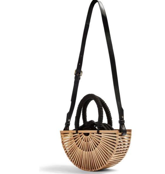 Topshop Crete Wooden Grab Bag