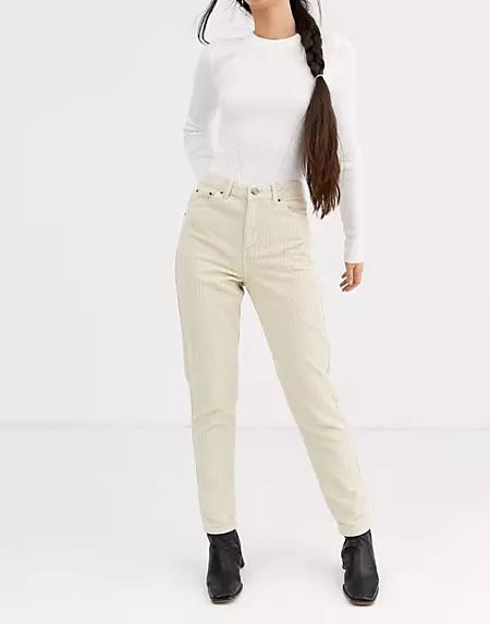 topshop mom jeans corduroy, Women's 