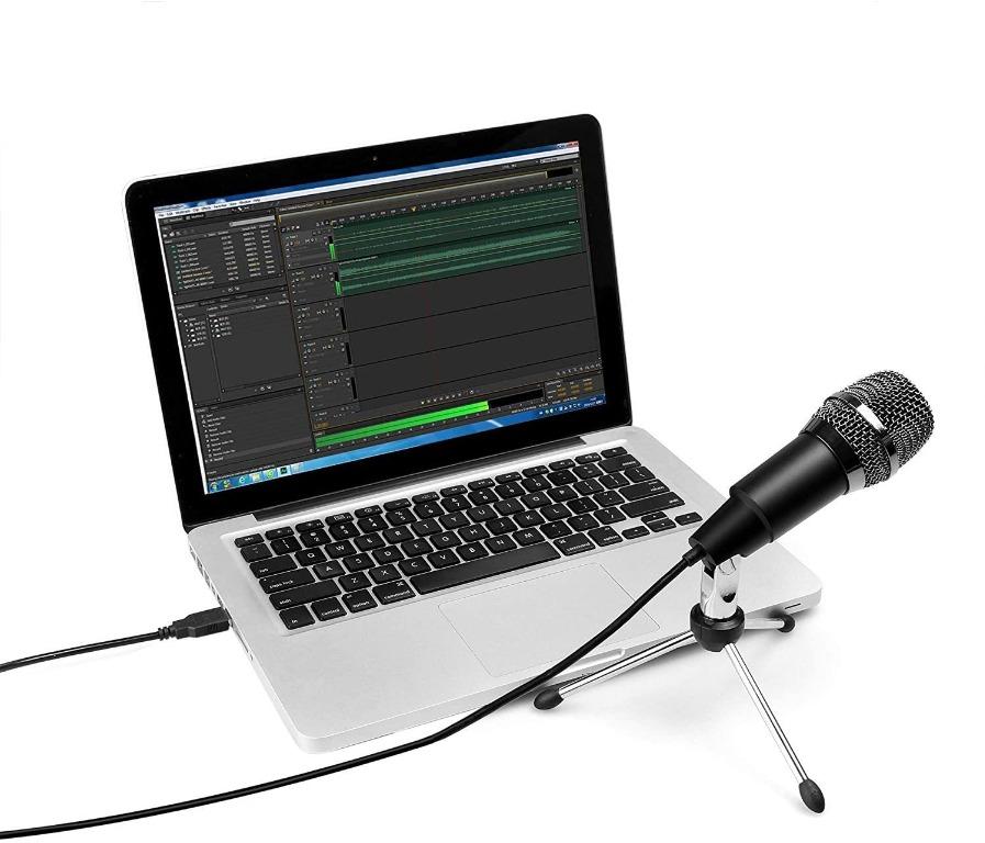 FIFINE USB Microphone, Plug and Play Home Studio USB Condenser Microphone  for Skype, Recordings for , Google Voice Search, Games, for Windows  and Mac-K668 