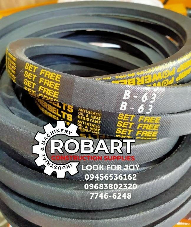 VBELT B63, Commercial & Industrial, Construction Tools & Equipment on