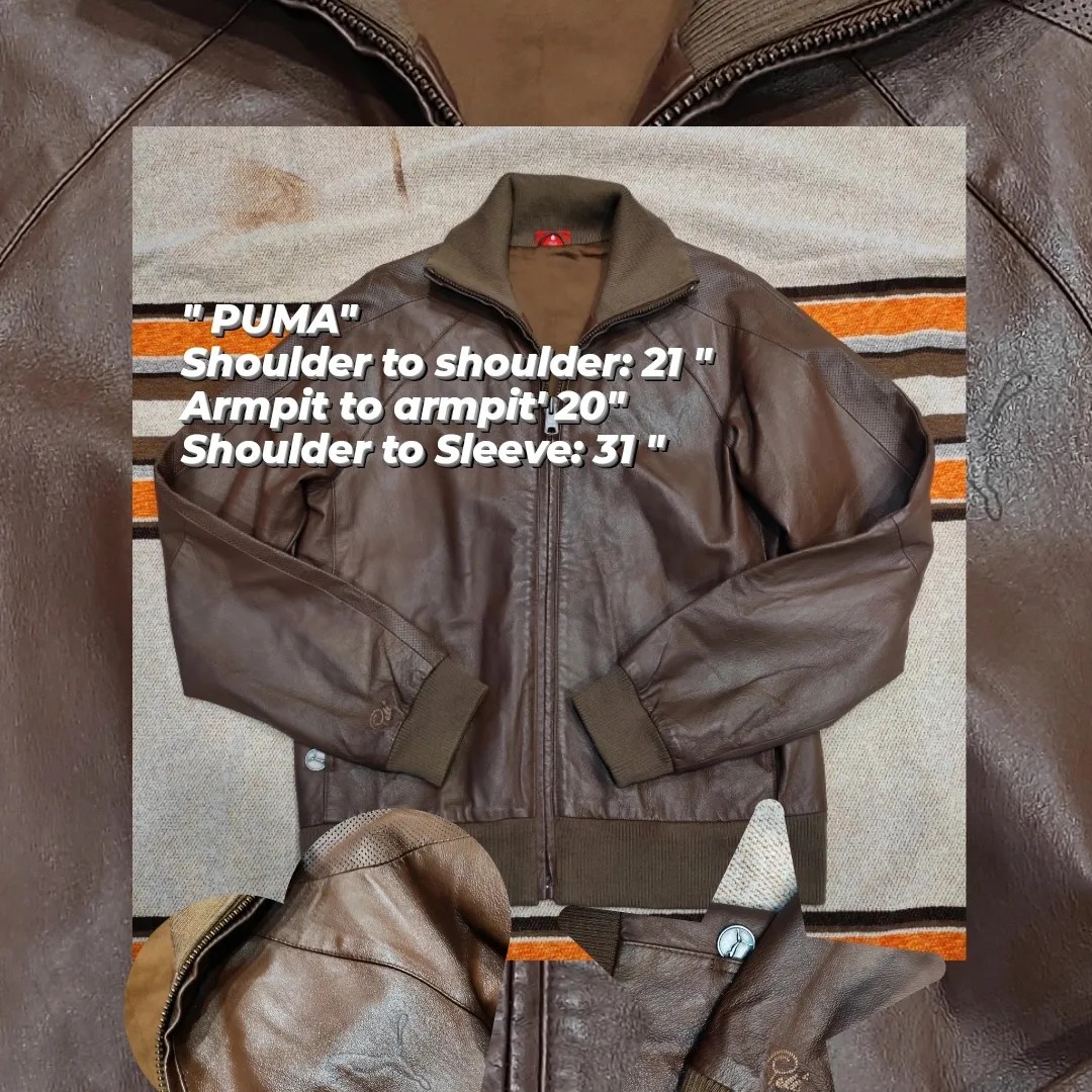Leather puma jacket outlet