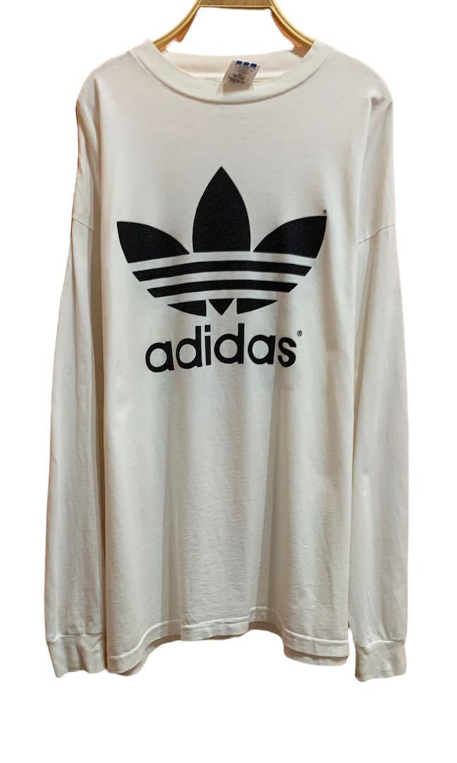 Vintage Adidas Flower Tee Men s Fashion Tops Sets Tshirts
