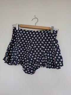 West End Doll size 8 Blue Polka Dot Shorts with Zipper