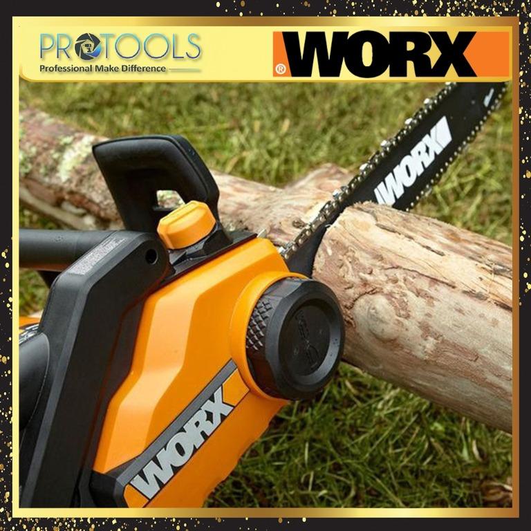 WORX WG303E 40CM CHAIN SAW 2000W FOC SAFETY GOOGLES & CAR VACUUM