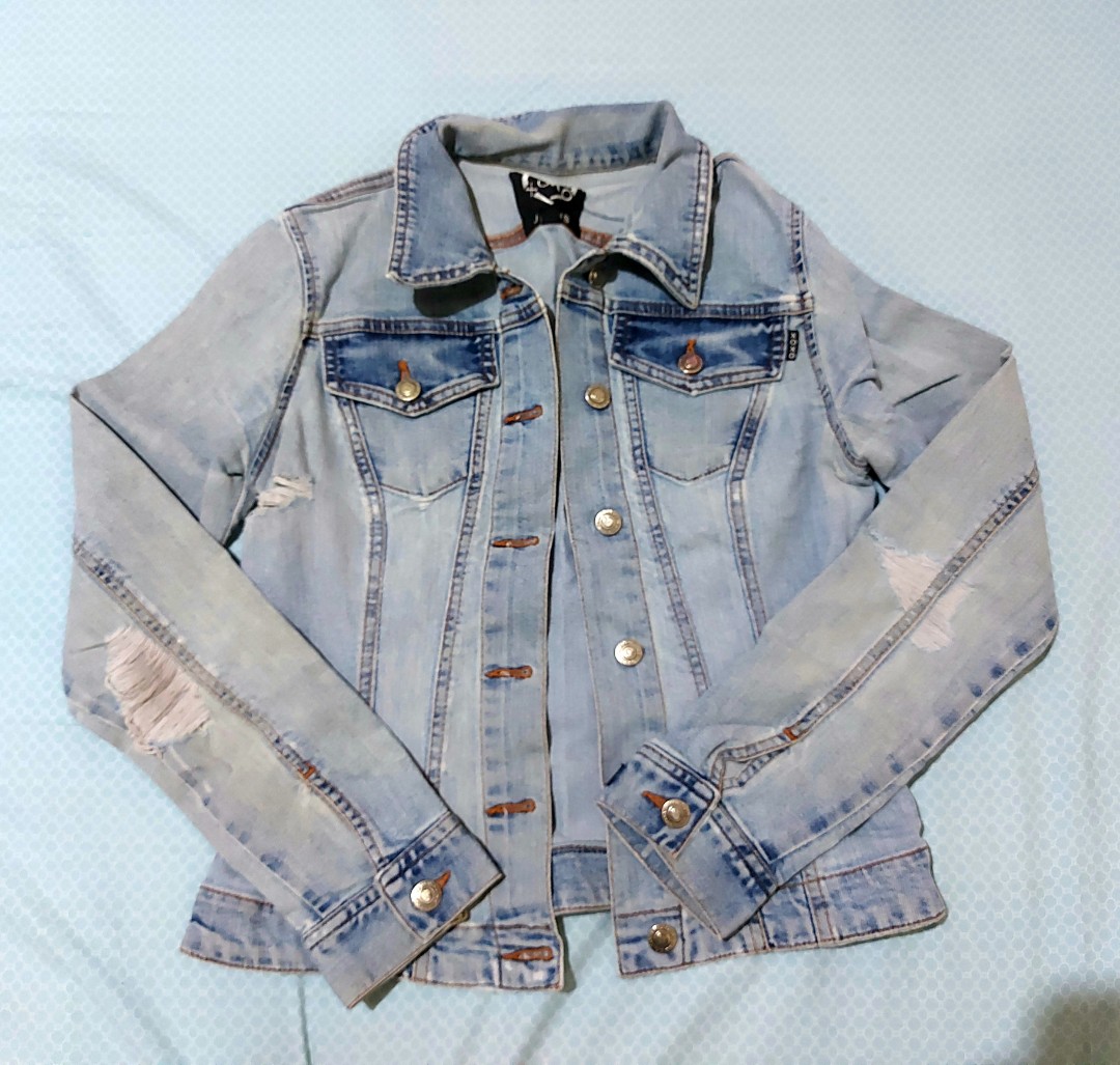 XOXO Denim Jacket - ripped/distressed 