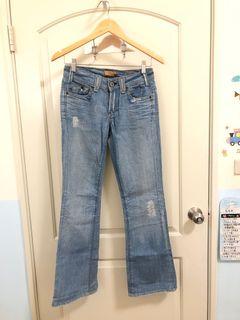 Yanuk 刷白牛仔褲 6 pocket boyfriend