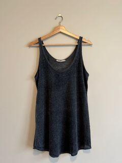 Zara Grey Linen Singlet