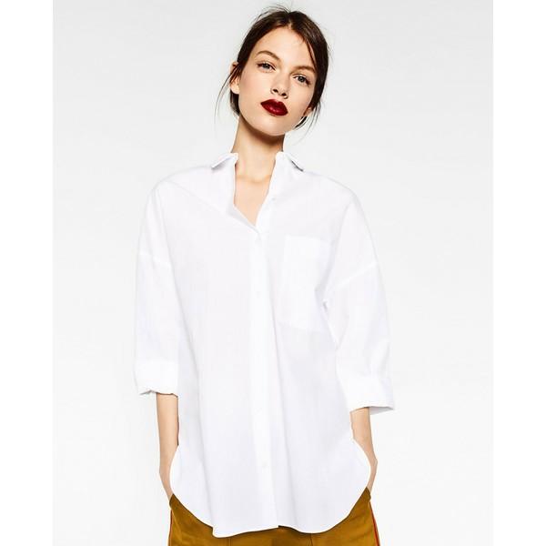 Zara oversized shirt with pocket 