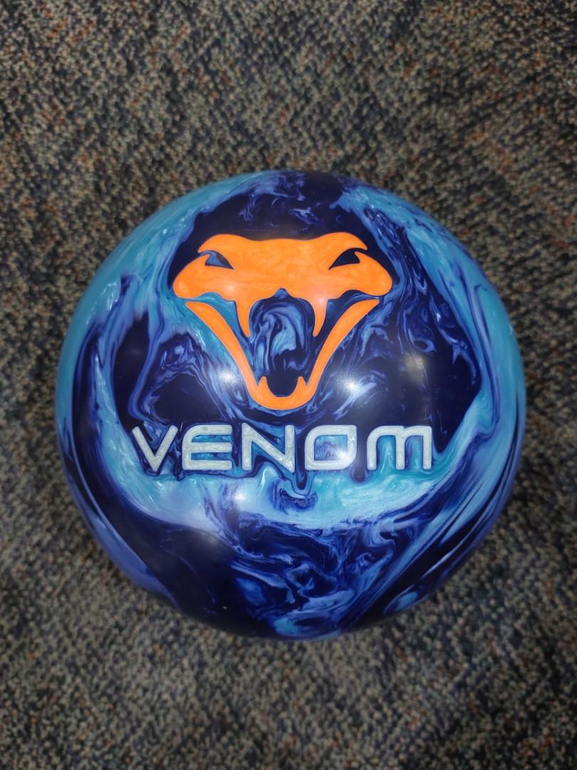 14lbs Motiv Blue Coral Venom Bowling Ball, Sports Equipment, Sports