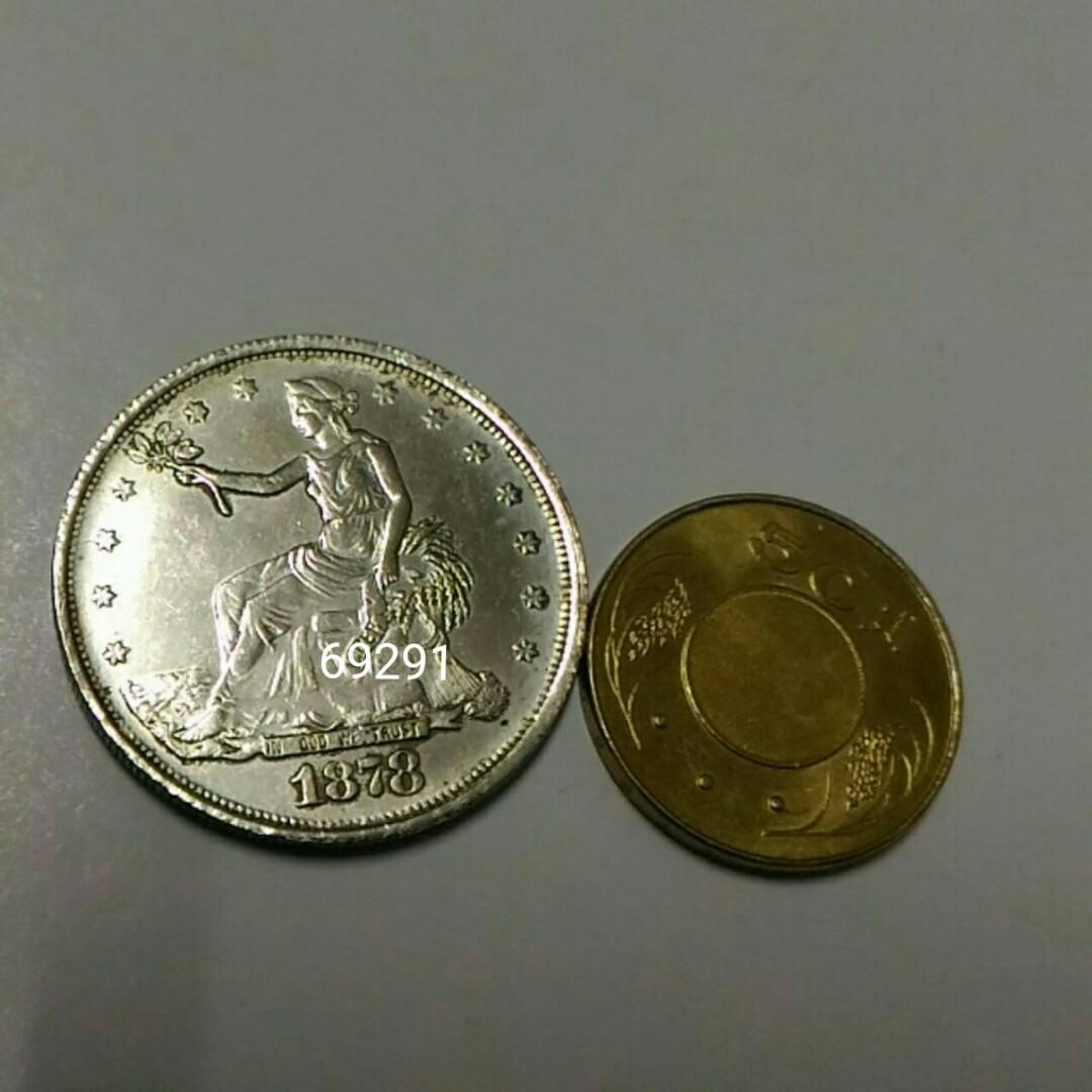 西洋古銀幣，銀幣，古幣，古錢幣，收藏錢幣，錢幣，紀念幣，幣~1878年