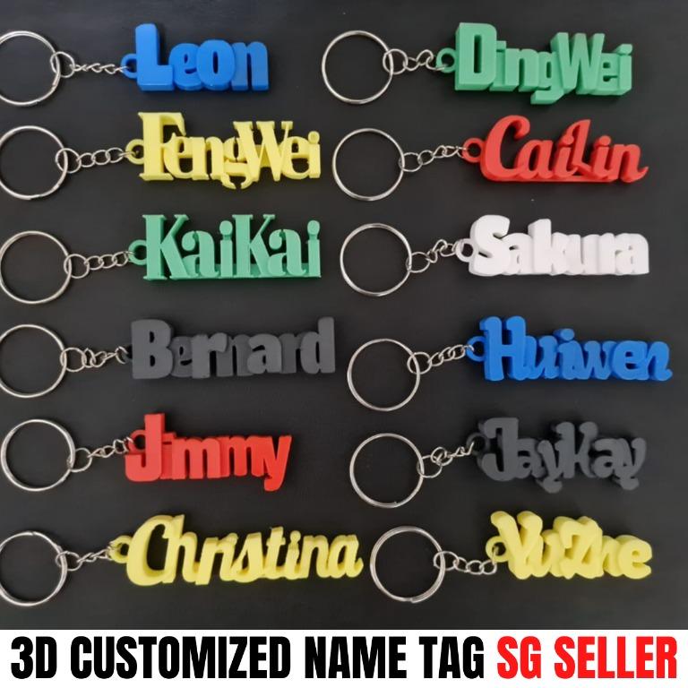 Customized 3d printed keychain store