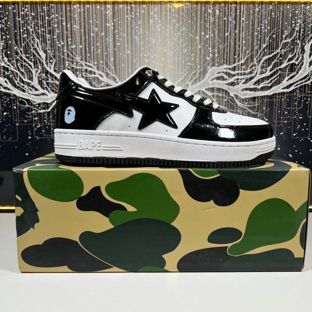 予約販売】本 26㎝ A BATHING APE BAPE STA パテントグレー mba.today