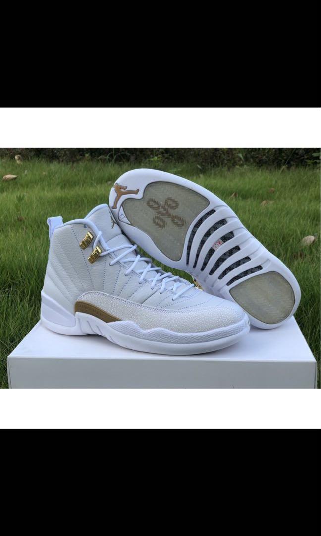White and gold ovo hotsell jordans