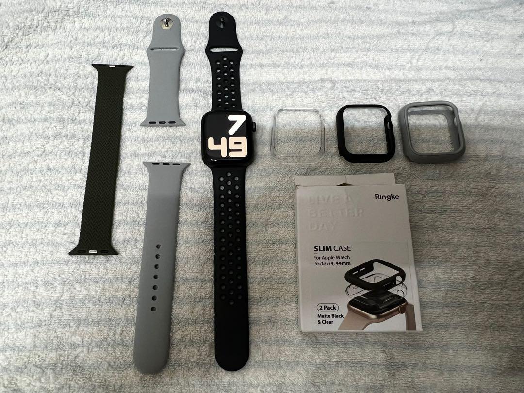 Apple Watch SE Nike 44MM Space Grey(GPS), Men's Fashion, Watches \u0026  Accessories, Watches on Carousell