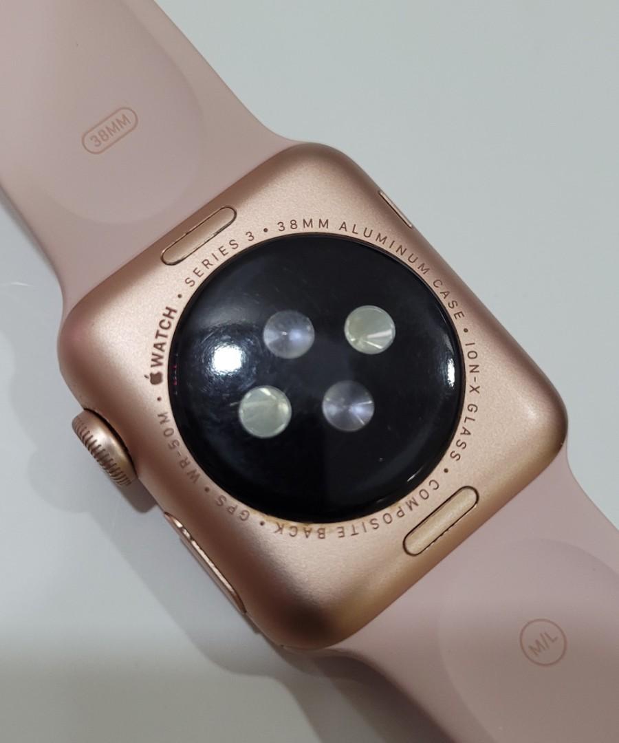 Apple watch series 3 store cellular 38mm rose gold