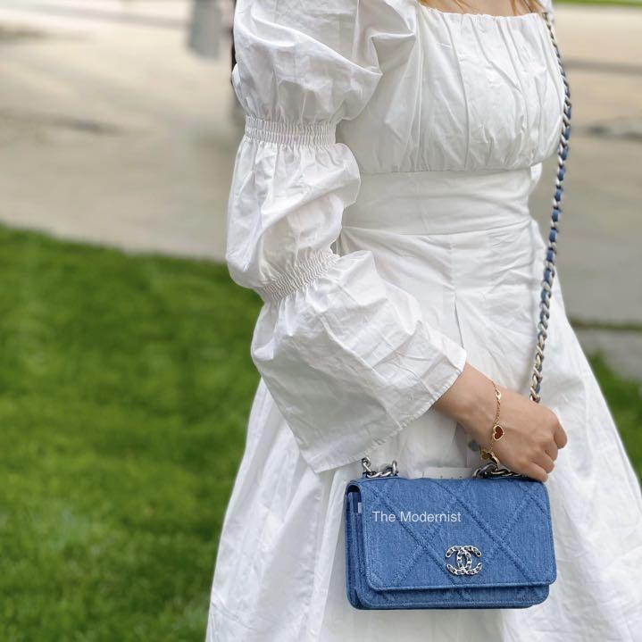 Chanel WOC denim, Luxury, Bags & Wallets on Carousell