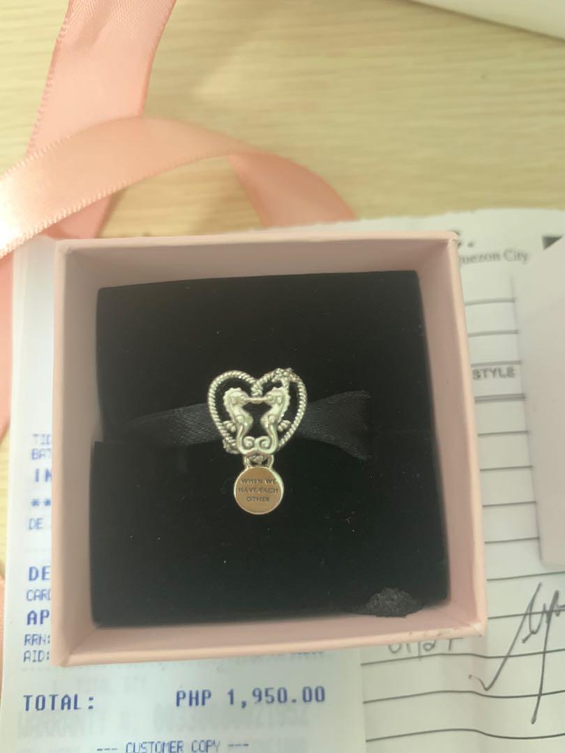 Authentic Pandora Seahorse charm (Category: Charms) located in Manila. Submitted by katesys (Listing ID 1157997640, Image 1). Description: AUTHENTIC WITH BON PAPER BAR AND RECEIPT STORE BOUGHT.