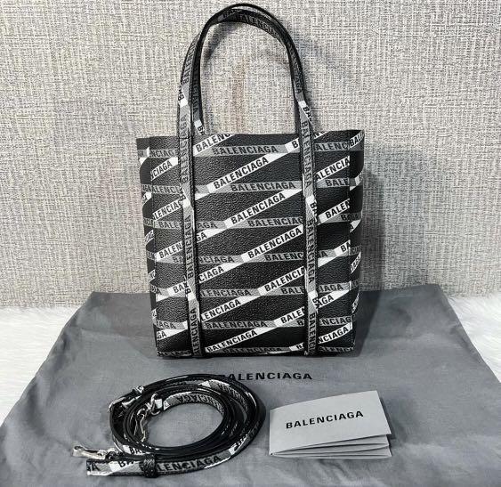 Balenciaga Allover Logo Xxs Tote Bag