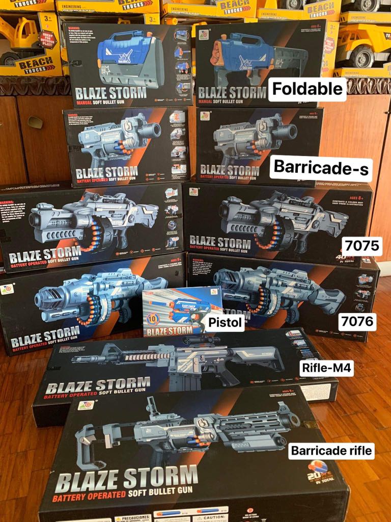 BLAZE STORM SOFT BULLET NERF GUN Hobbies Toys Toys Games on