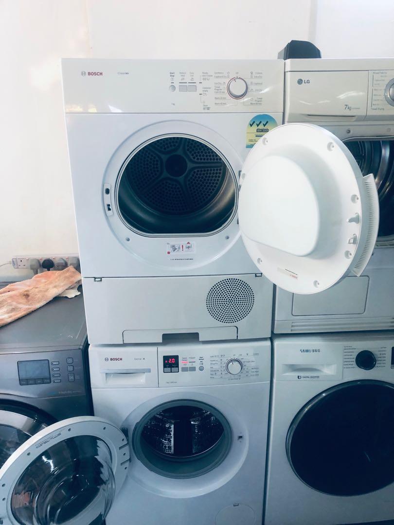 Bosch Washer and Condenser Dryer(Pair), TV & Home Appliances, Washing