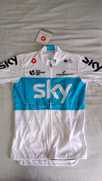 Team sky podio clearance jersey 2018 white