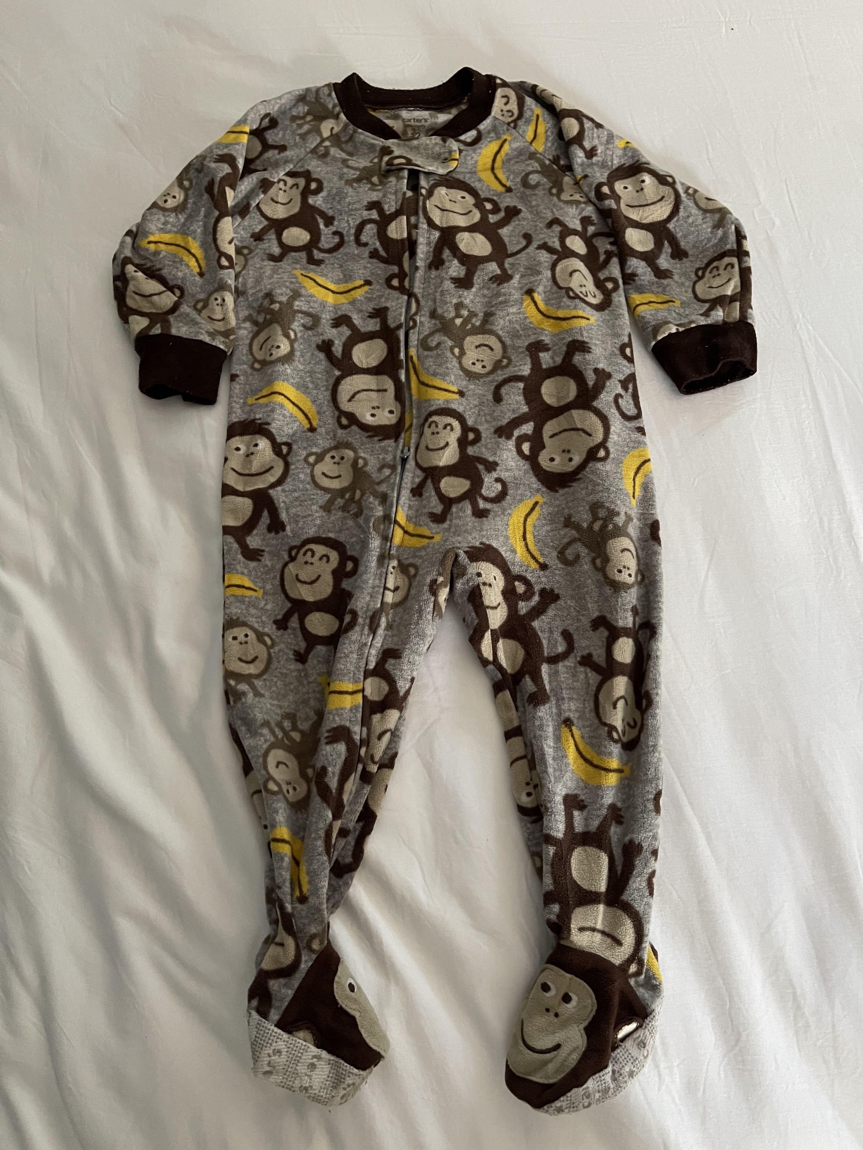 Carters monkey best sale pajamas