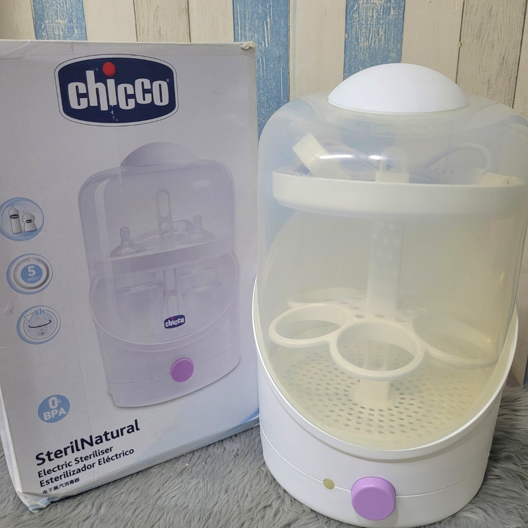 CHICCO Bottle Sterilizer, Babies & Kids, Nursing & Feeding, Breastfeeding &  Bottle Feeding on Carousell