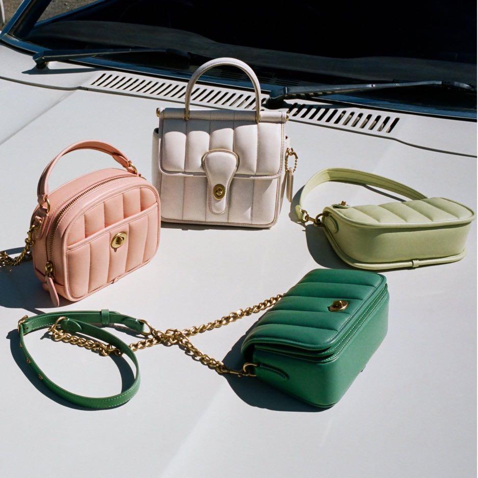 Coach quilted handbag cheap