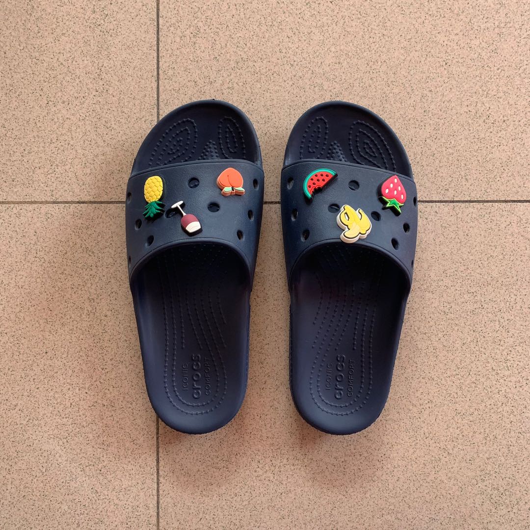 Croc slides top with jibbitz