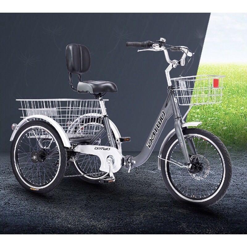 Datwo Brand assembled 20 inch foldable 7 speed Adult Tricycle