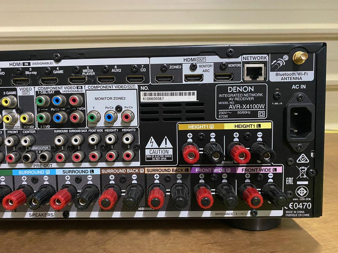 Denon X4100W , Dolby Atmos amplifier, TV & Home Appliances, TV