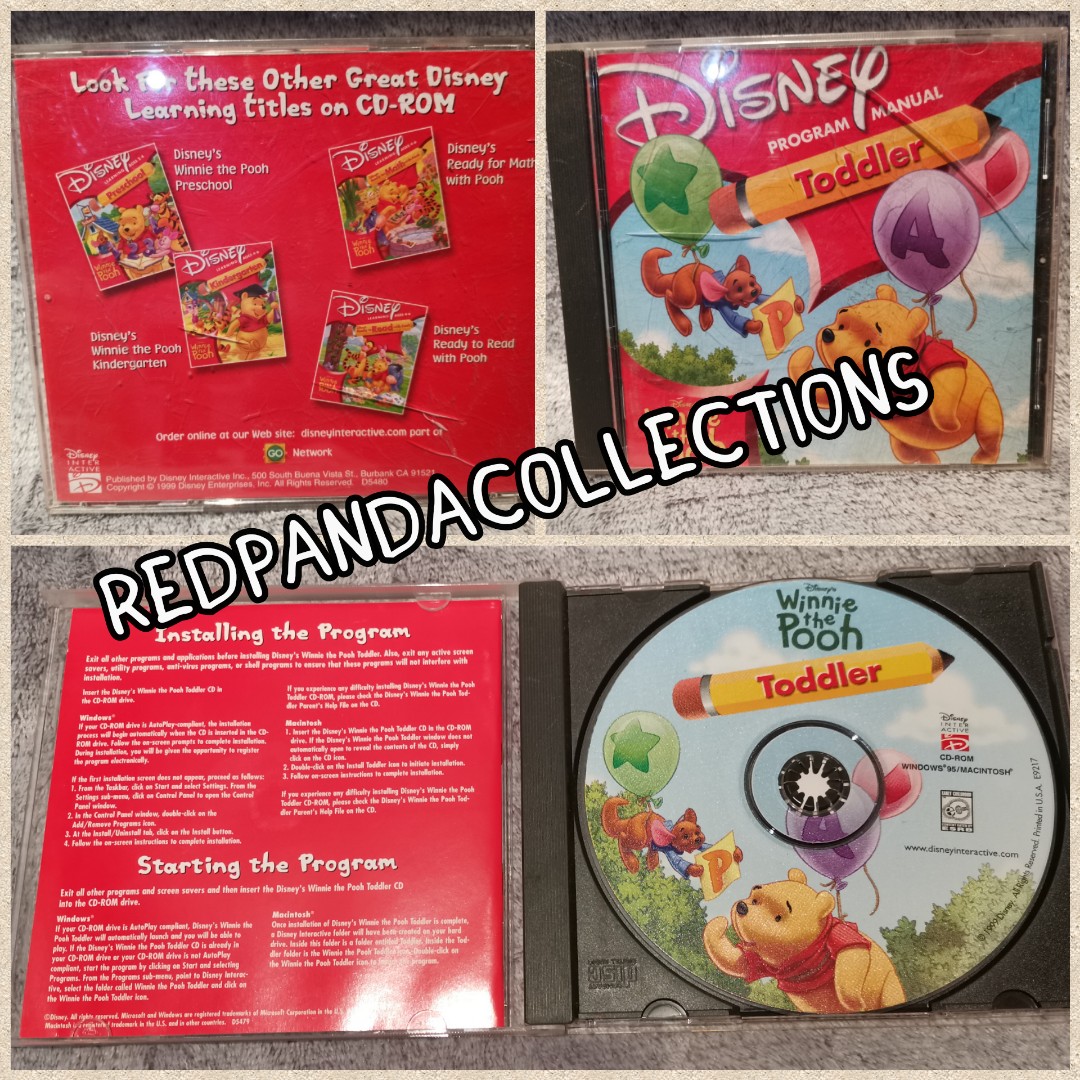 Disney Pooh Toddler Interactive CD ROM, Hobbies & Toys, Music & Media